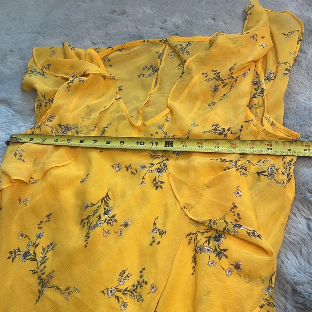 Ralph Lauren Yellow Floral midi dress. NWOT - Picture 5 of 8